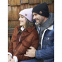 Classic men and women's beanie with Dulce lapel Black - Pipolaki