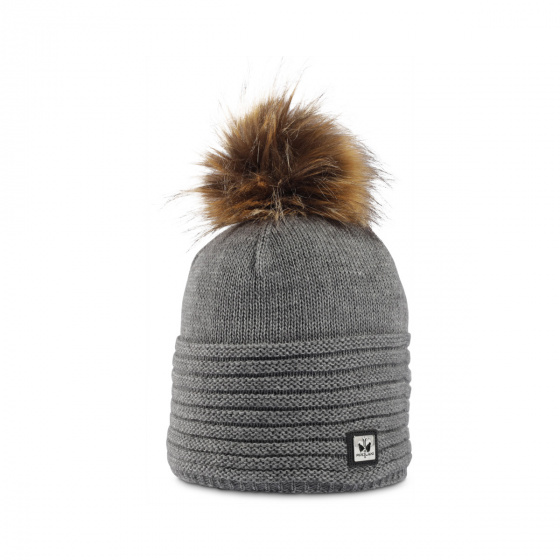 Grey Jade Pompom Beanie - Pipolaki Grey Jade Pompom Beanie - Pipolaki