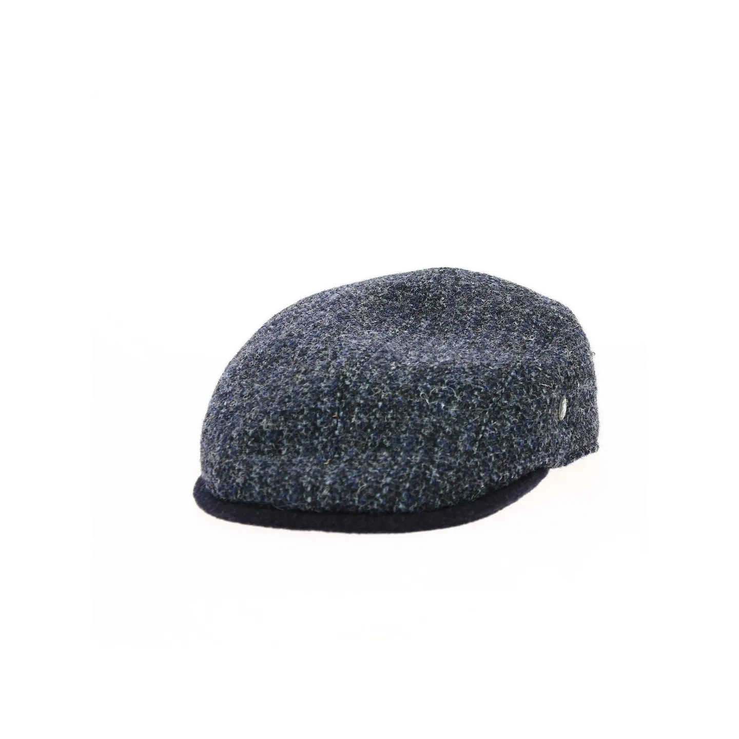 Relax wool flat cap blue