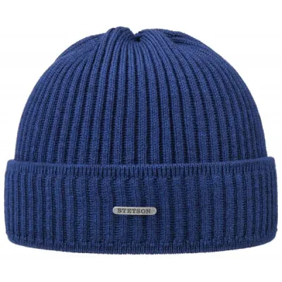 Stetson Beanie - Blue Parkman knit Reference: 13359 | Traclet Hat Shop