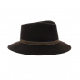 Luca dark brown fedora hat