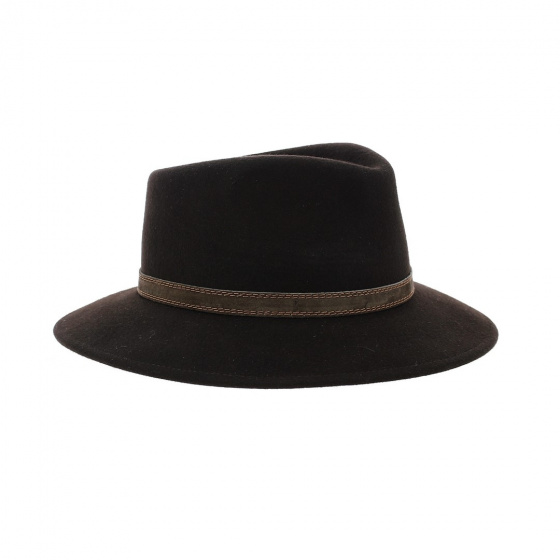 Chapeau fedora Luca dark brown Chapeau fedora Luca dark brown