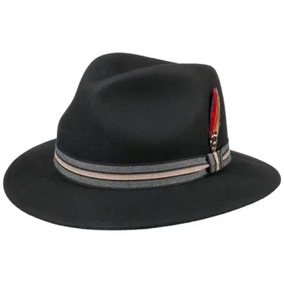Chapeau Hamlin Traveller Feutre Noir - Stetson- boutique stetson Reference : 13371 | Chapellerie Traclet