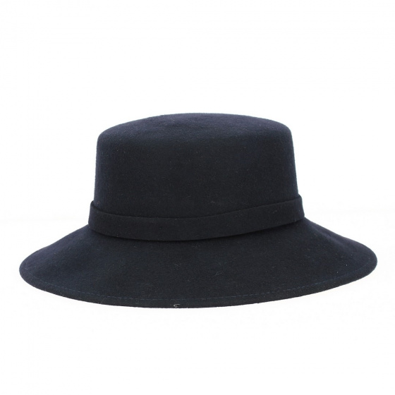 Marta wool capeline navy blue - Traclet