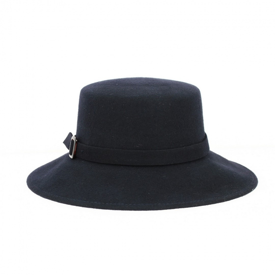 Marta wool capeline navy blue - Traclet