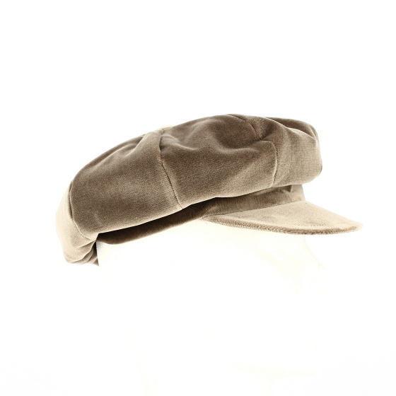 Casquette Gavroche velours marron - Traclet Casquette Gavroche velours marron - Traclet