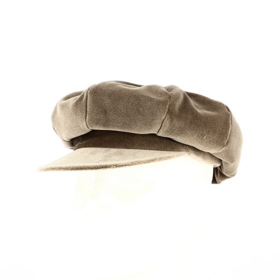 Gavroche brown velvet cap - Traclet