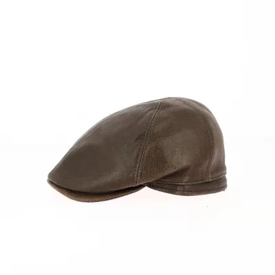 Casquette cache-oreilles Gatsby marron - Traclet