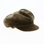 Cap Gavroche shape brown velvet - Traclet