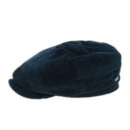 Casquette Hatteras Cord coton bleu marine - Stetson