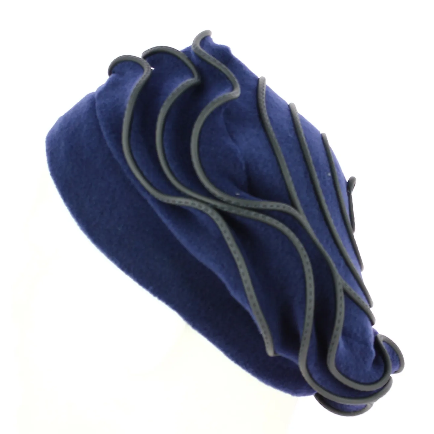 Women's Navy Jaipur Polar Fleece Beret - Traclet Reference: 13428 | Traclet Hat Shop