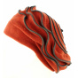 Women's Polar Fleece Beret Jaipur Rust - Traclet