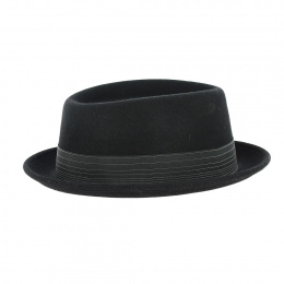 Pork Pie Jones black wool hat - Traclet