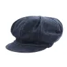Casquette Gavroche velours bleu marine La Jota - Traclet