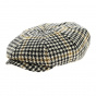 Beige Harris Tweed Hatteras Cap - Stetson
