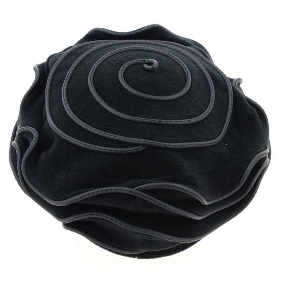 Beret Polaire Femme Jaipur Noir made in France - Traclet