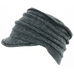 Women's Grey Fleece Anna Cap - TRACLET