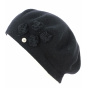 Black Wool Clara Women's Beret - Traclet