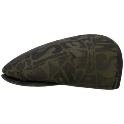Khaki Jacquard Flat Cap - Stetson