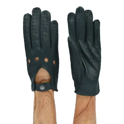 Gants de Conduite Cuir Positano Noir - Traclet  Reference : 13497| Chapellerie Traclet