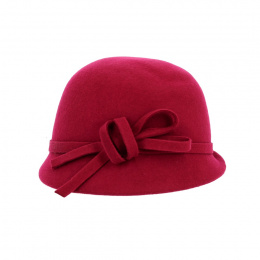 Chapeau cloche Melody framboise - Traclet