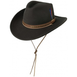Brown wool felt Western hat - Stetson