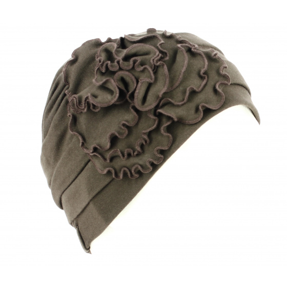Brown Cotton Beyzi Turban - Traclet