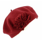 Women's Louise Burgundy Beret - Traclet