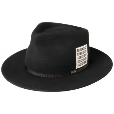 Chapeau Fedora Series Laine & Cachemire Noir - Stetson Reference : 13240 | Chapellerie Traclet