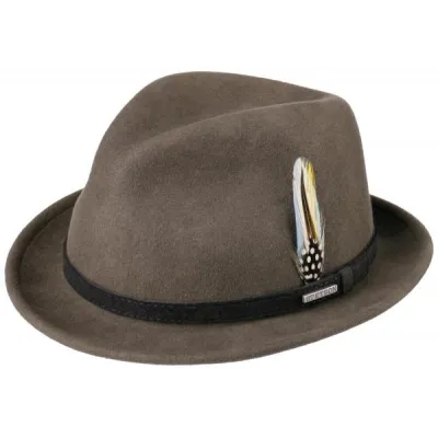 Trinity Vitafelt Player Hat Brown - Stetson Reference: 13237 | Traclet Hat Shop