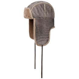 Lambskin Leather & Cotton Aviator Chapka - Stetson