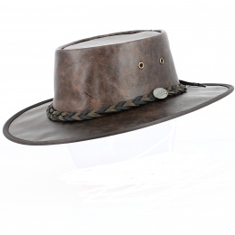 Squashy Vintage Twooton kangaroo leather hat