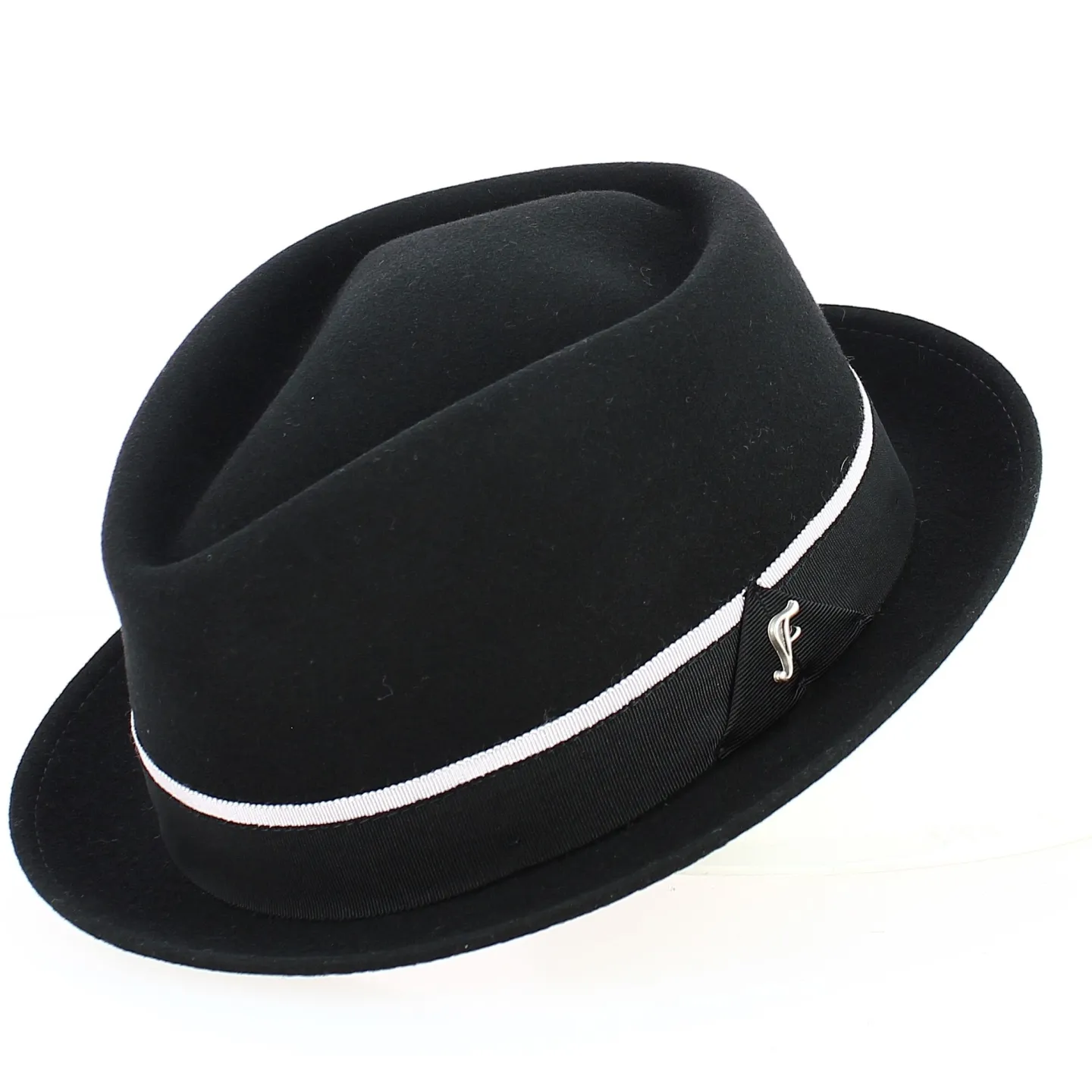 Chapeau Porkpie cheverny Feutre Crushable noir - Fléchet  : 15327| Chapellerie Traclet