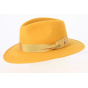 Acacia Fedora Hat Mustard Yellow Felt - Fléchet