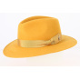 Fedora Acacia Mustard Yellow Felt Hat - Fléchet