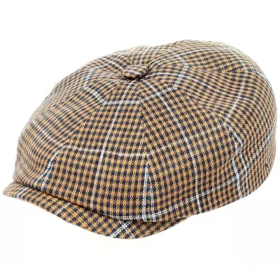 Casquette Annecy huit cotes à carreaux Reference : 11808 | Chapellerie Traclet