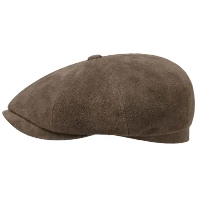 Casquette Hatteras Le Loupio cuir marron - Stetson