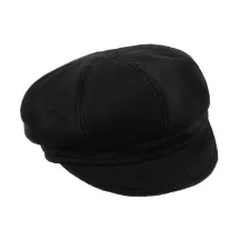 Women's Black Wool Newsboy Cap - Traclet Reference: 13576 | Traclet Hat Shop