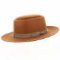 Fedora Hat Le Tao Wool Felt Camel - Flechet