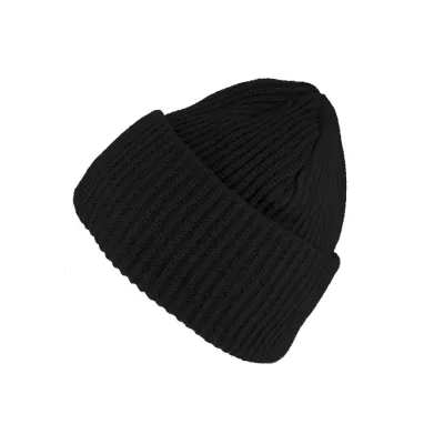 Black Bari Beanie with Cuff - Traclet Reference: 13580 | Traclet Hat Shop