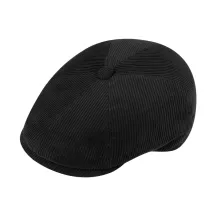 8-panel Boston velvet cap in black - Traclet Reference: 2249 | Traclet Hat Shop