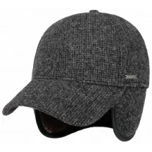 Portland Baseball Cap Earflaps Charcoal - Stetson