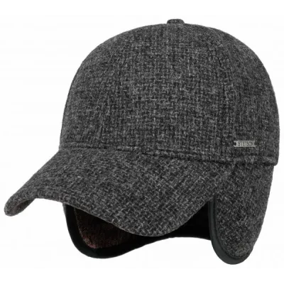 Portland Baseball Cap Earflaps Charcoal - Stetson