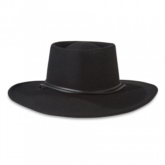 Chapeau Traveller Cache oreilles feutre laine noir - Tilley Chapeau Traveller Cache oreilles feutre laine noir - Tilley