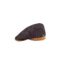 Le Merlo wool flat cap mustard & multicolor