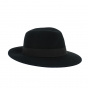 Fedora Le Maxo hat black wool felt - Traclet