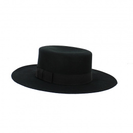 Canoe Matador black wool felt - Traclet