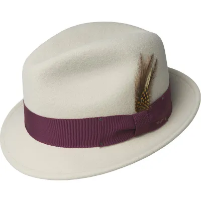 Chapeau Tino Trilby Crème- Bailey  Reference : 8601 | Chapellerie Traclet
