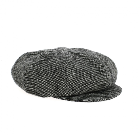Cap Gavroche Rasta wool black checkerboard - Traclet