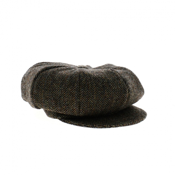 Casquette Gavroche Le Zou laine marron multicolor - Traclet Casquette Gavroche Le Zou laine marron multicolor - Traclet